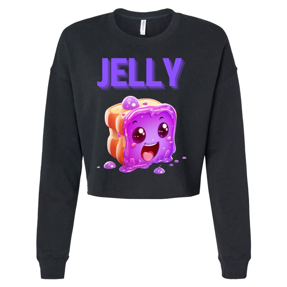 Peanut Butter And Jelly Matching Couple Best Friends Lover Gift Cropped Pullover Crew