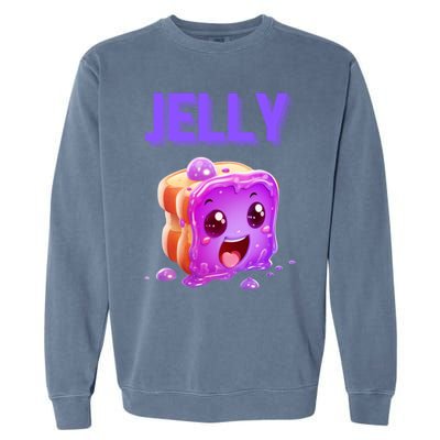 Peanut Butter And Jelly Matching Couple Best Friends Lover Gift Garment-Dyed Sweatshirt