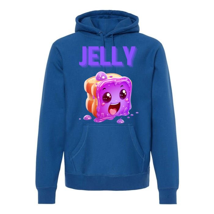 Peanut Butter And Jelly Matching Couple Best Friends Lover Gift Premium Hoodie