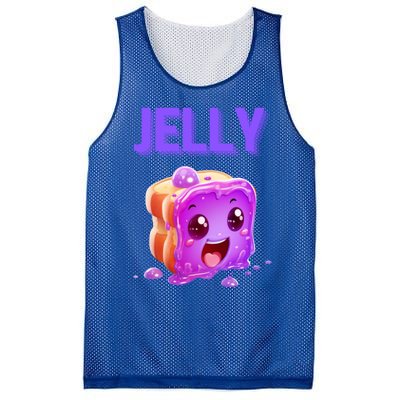 Peanut Butter And Jelly Matching Couple Best Friends Lover Gift Mesh Reversible Basketball Jersey Tank