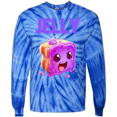 Peanut Butter And Jelly Matching Couple Best Friends Lover Gift Tie-Dye Long Sleeve Shirt