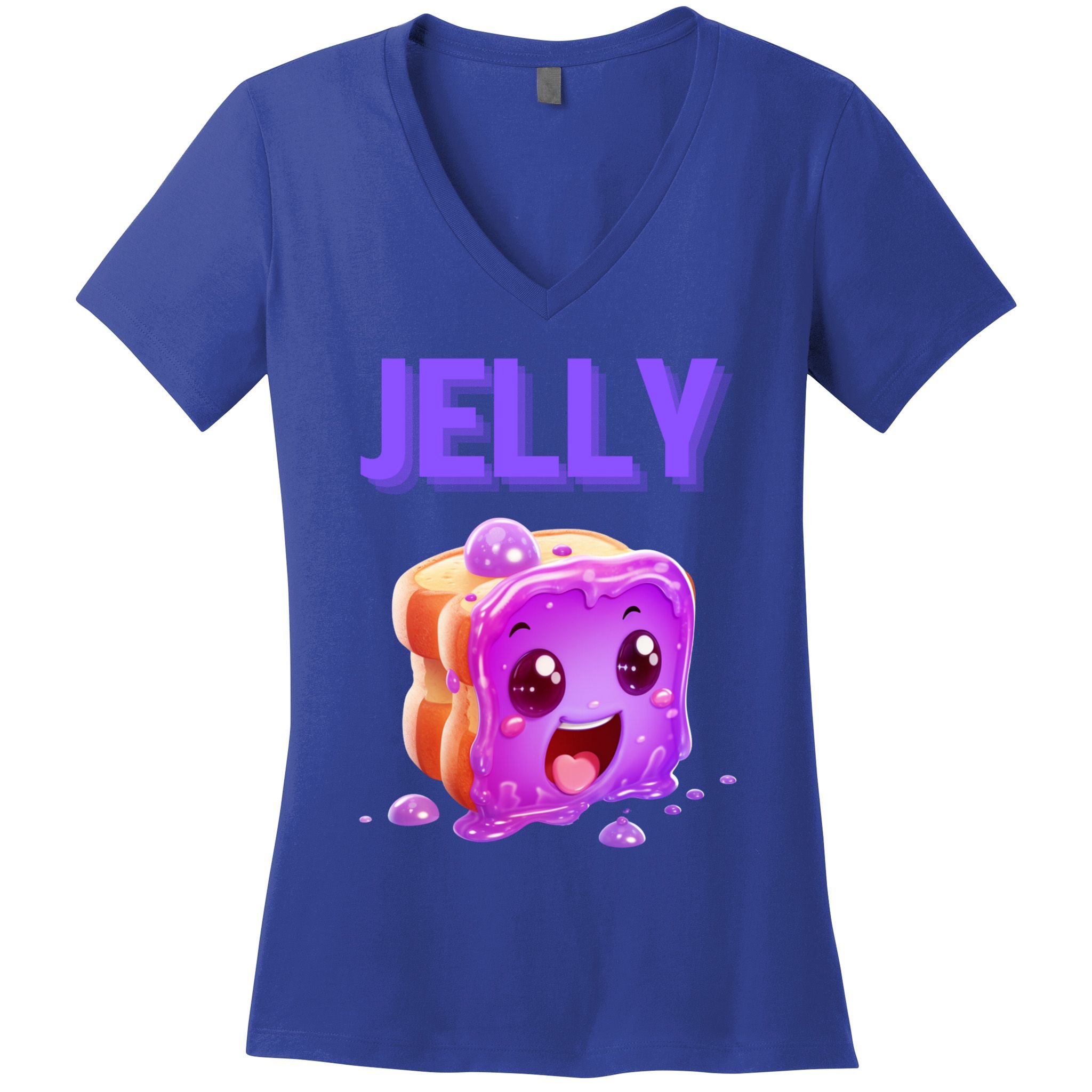 Peanut Butter And Jelly Matching Couple Best Friends Lover Gift Women's V-Neck T-Shirt