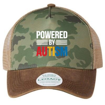 Powered By Autism For Autism Awareness Legacy Tie Dye Trucker Hat
