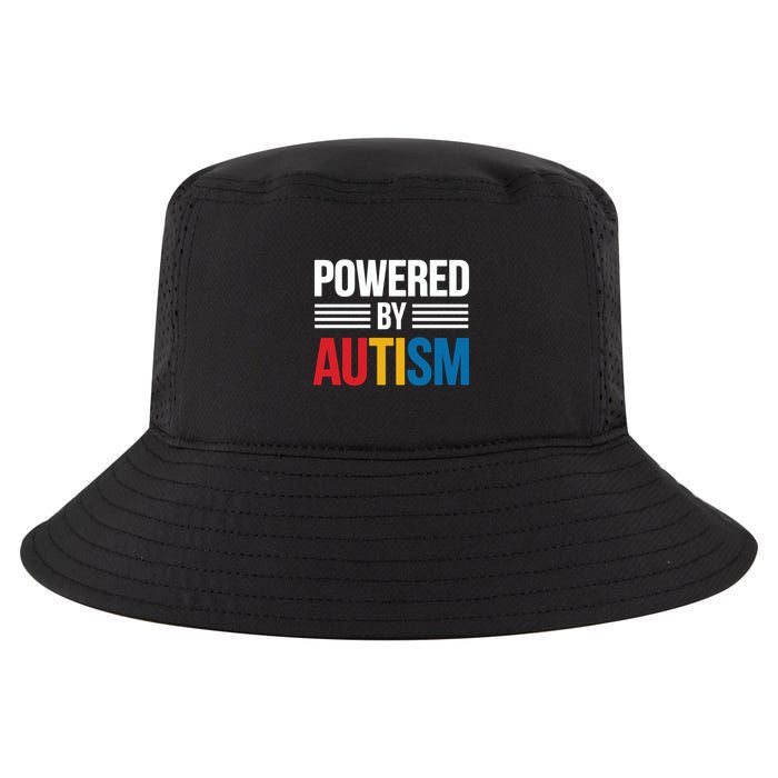 Powered By Autism For Autism Awareness Cool Comfort Performance Bucket Hat