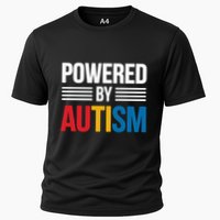 Powered By Autism For Autism Awareness Cooling Performance Crew T-Shirt