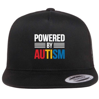 Powered By Autism For Autism Awareness Flatbill Hat