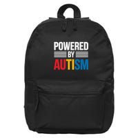 Powered By Autism For Autism Awareness 16 in Basic Backpack