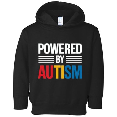 Powered By Autism For Autism Awareness Toddler Hoodie