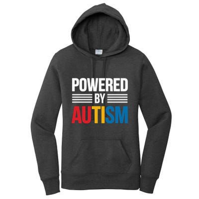 Powered By Autism For Autism Awareness Women's Pullover Hoodie