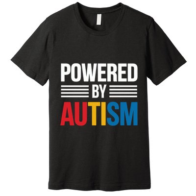 Powered By Autism For Autism Awareness Premium T-Shirt