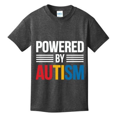 Powered By Autism For Autism Awareness Kids T-Shirt