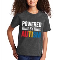 Powered By Autism For Autism Awareness Kids T-Shirt