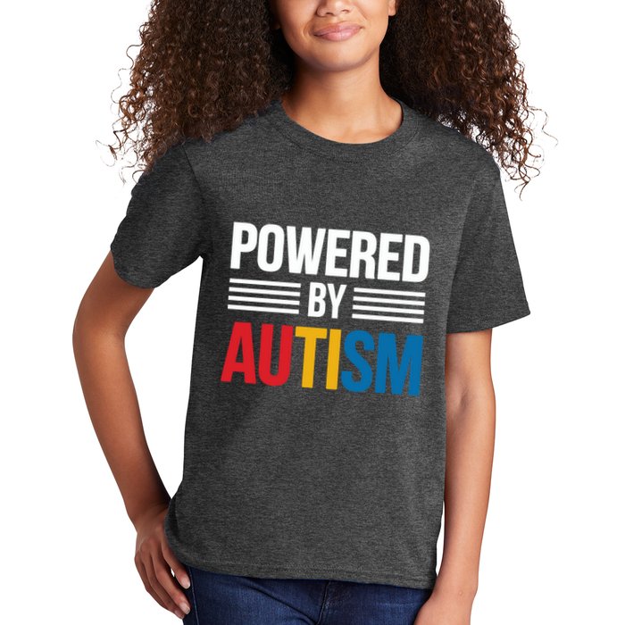 Powered By Autism For Autism Awareness Kids T-Shirt