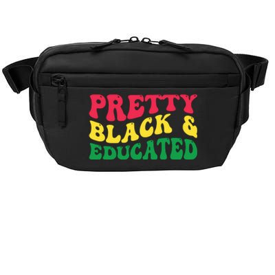 Pretty Black And Educated I Am The Strong African Queen Girl Crossbody Pack