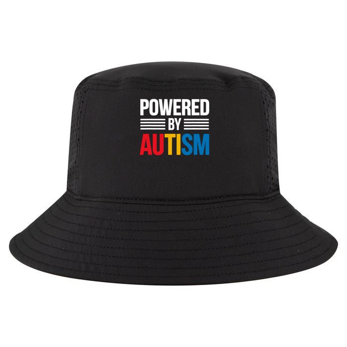 Powered By Autism For Autism Awareness Cool Comfort Performance Bucket Hat