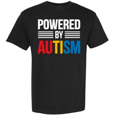 Powered By Autism For Autism Awareness Garment-Dyed Heavyweight T-Shirt