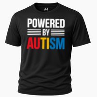 Powered By Autism For Autism Awareness Cooling Performance Crew T-Shirt