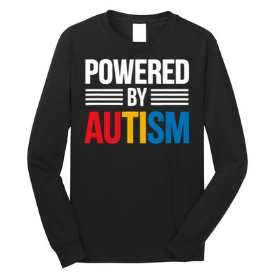 Powered By Autism For Autism Awareness Long Sleeve Shirt