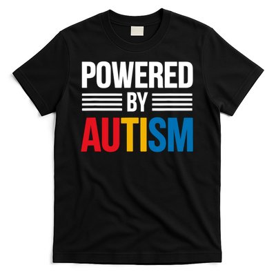Powered By Autism For Autism Awareness T-Shirt