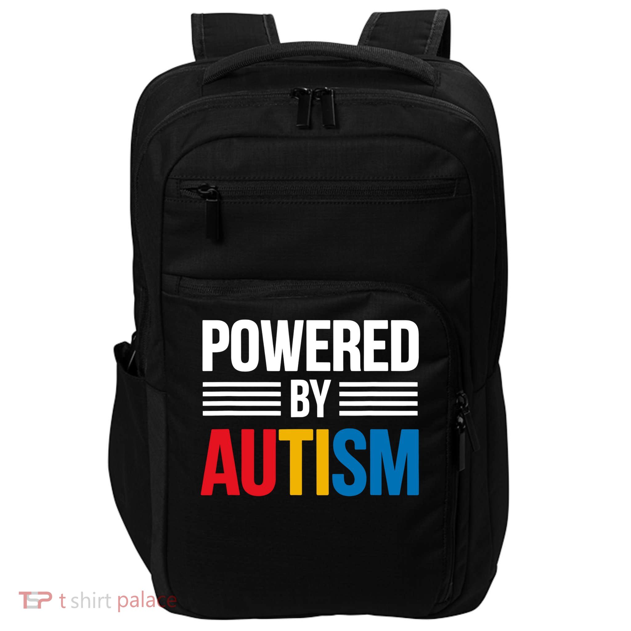 Powered By Autism For Autism Awareness Impact Tech Backpack
