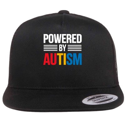 Powered By Autism For Autism Awareness Flatbill Hat