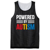 Powered By Autism For Autism Awareness Mesh Reversible Basketball Jersey Tank
