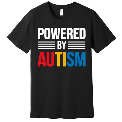 Powered By Autism For Autism Awareness Premium T-Shirt
