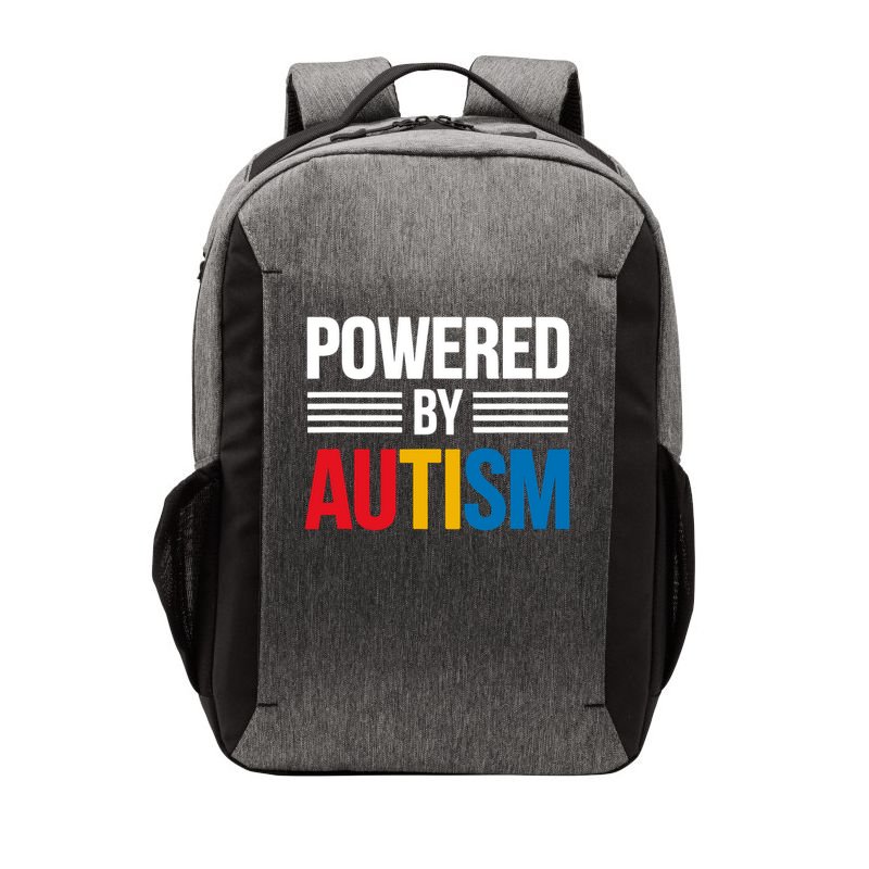Powered By Autism For Autism Awareness Vector Backpack