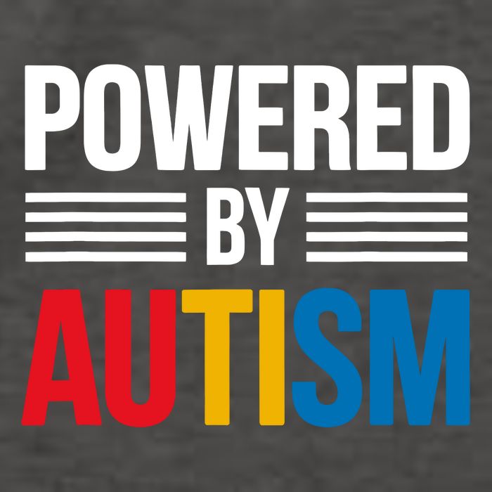 Powered By Autism For Autism Awareness Vector Backpack
