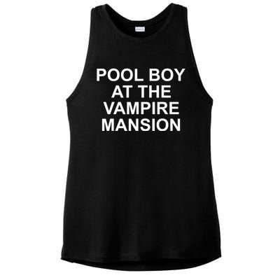 Pool Boy At The Vampire Mansion Ladies PosiCharge Tri-Blend Wicking Tank