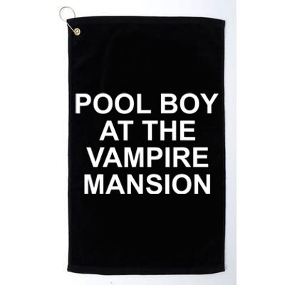 Pool Boy At The Vampire Mansion Platinum Collection Golf Towel