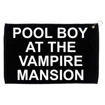 Pool Boy At The Vampire Mansion Grommeted Golf Towel