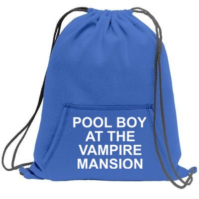 Pool Boy At The Vampire Mansion Sweatshirt Cinch Pack Bag