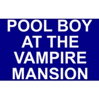 Pool Boy At The Vampire Mansion Bumper Sticker