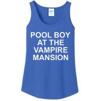 Pool Boy At The Vampire Mansion Ladies Essential Tank