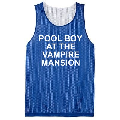 Pool Boy At The Vampire Mansion Mesh Reversible Basketball Jersey Tank