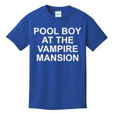 Pool Boy At The Vampire Mansion Kids T-Shirt