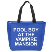 Pool Boy At The Vampire Mansion Zip Tote Bag