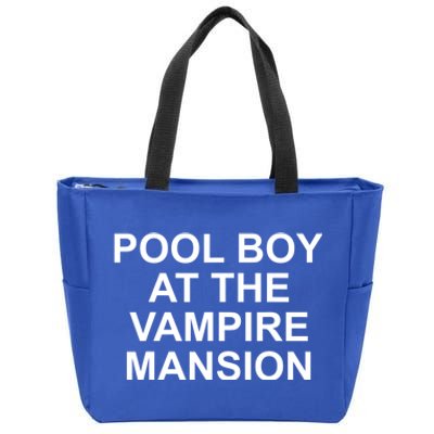 Pool Boy At The Vampire Mansion Zip Tote Bag