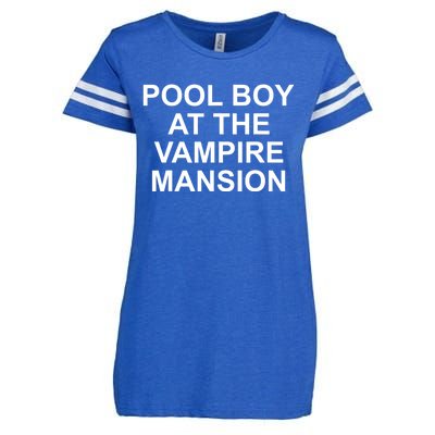 Pool Boy At The Vampire Mansion Enza Ladies Jersey Football T-Shirt