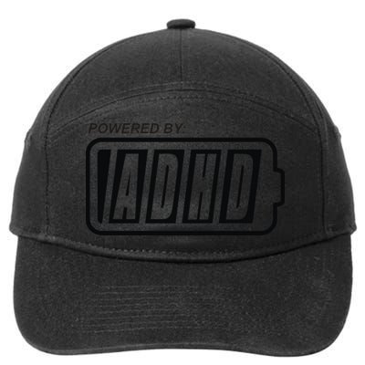Powered By ADHD 7-Panel Snapback Hat