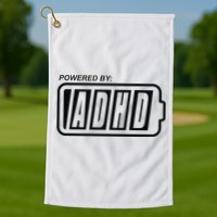 Powered By ADHD Golf Towel