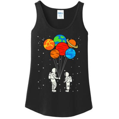 Planet Balloons Astronaut Planets Galaxy Space Outer Ladies Essential Tank