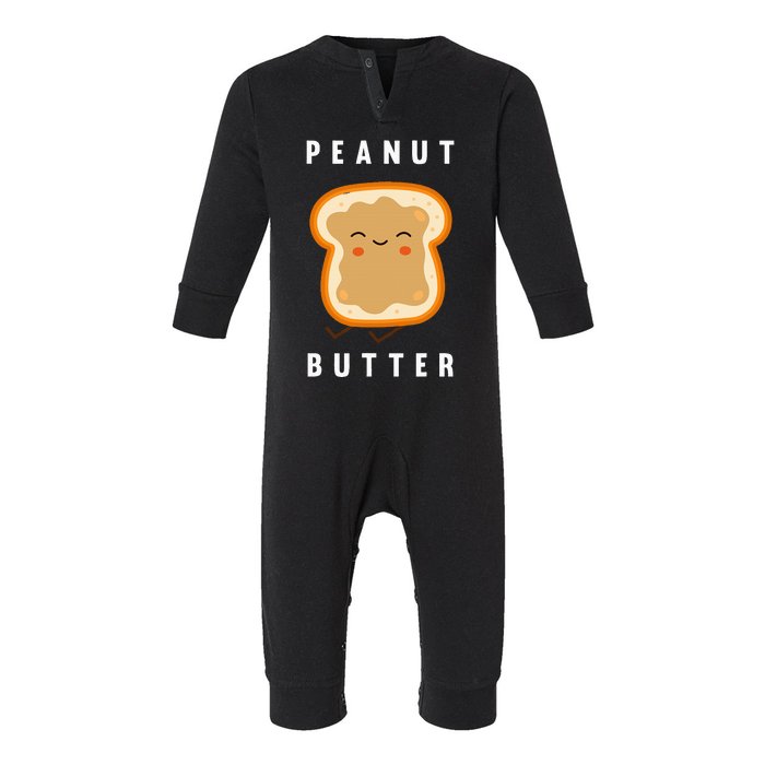 Peanut Butter And Jelly Best Friend Matching Infant Fleece One Piece