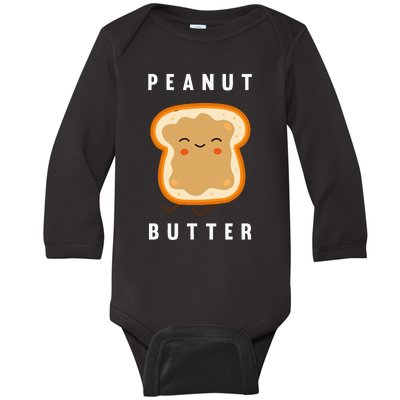 Peanut Butter And Jelly Best Friend Matching Baby Long Sleeve Bodysuit