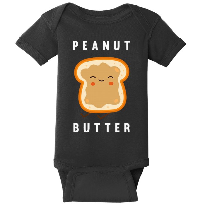 Peanut Butter And Jelly Best Friend Matching Baby Bodysuit