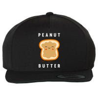 Peanut Butter And Jelly Best Friend Matching Wool Snapback Cap