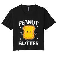 Peanut Butter And Jelly Halloween Costumes Couple Matching Women's Crop Top Tee