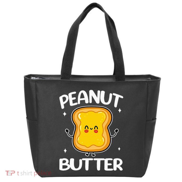 Peanut Butter And Jelly Halloween Costumes Couple Matching Zip Tote Bag