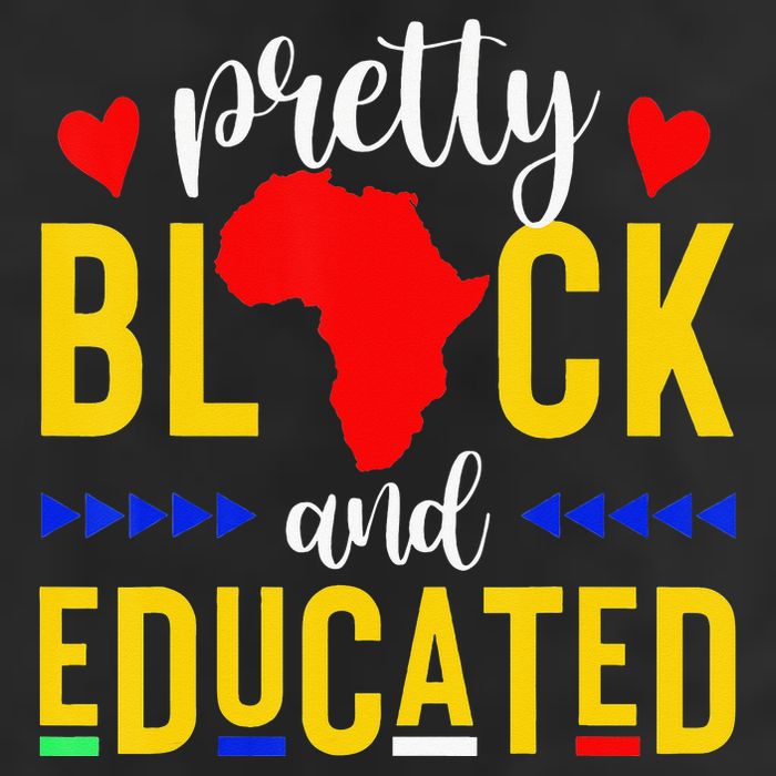 Pretty Black and Educated I Am The Strong African Queen  7 Panel Mesh Trucker Snapback Hat